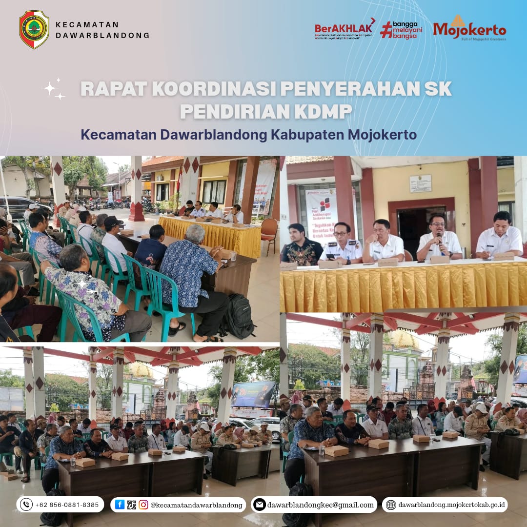 RAPAT KOORDINASI PENYERAHAN SK PENDIRIAN KDMP