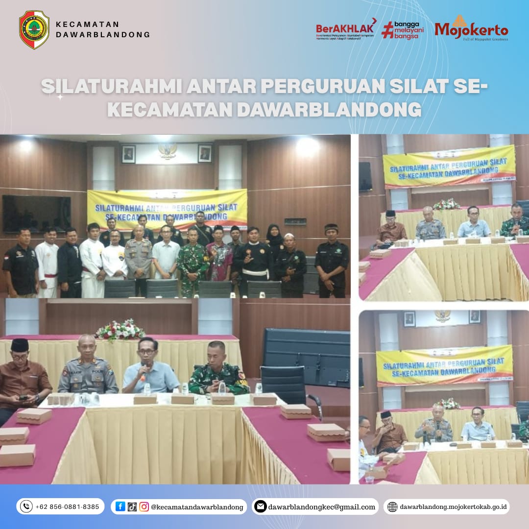 SILATURAHMI ANTAR PERGURUAN SILAT SE-KECAMATAN DAWARBLANDONG