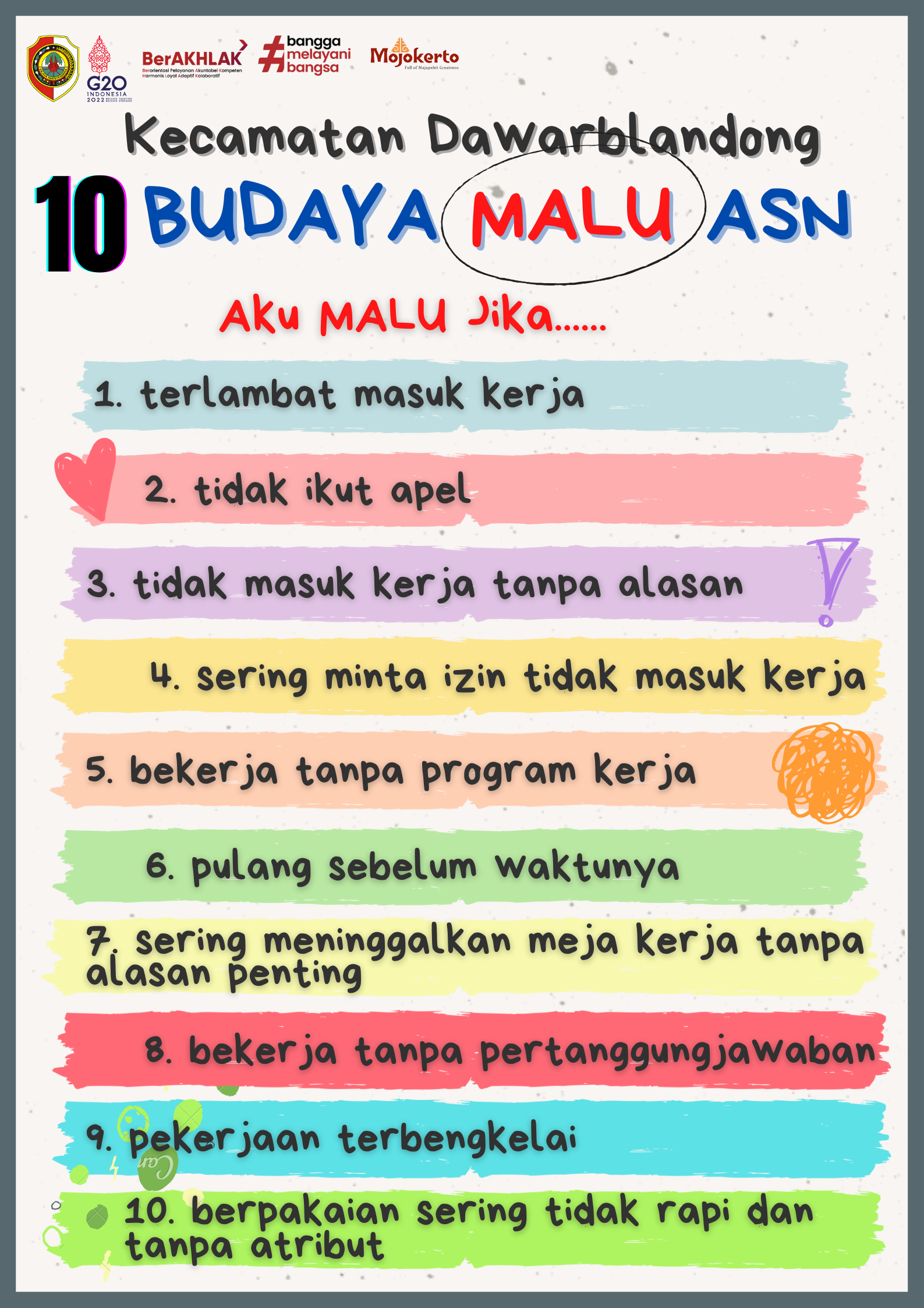10 Budaya Malu ASN