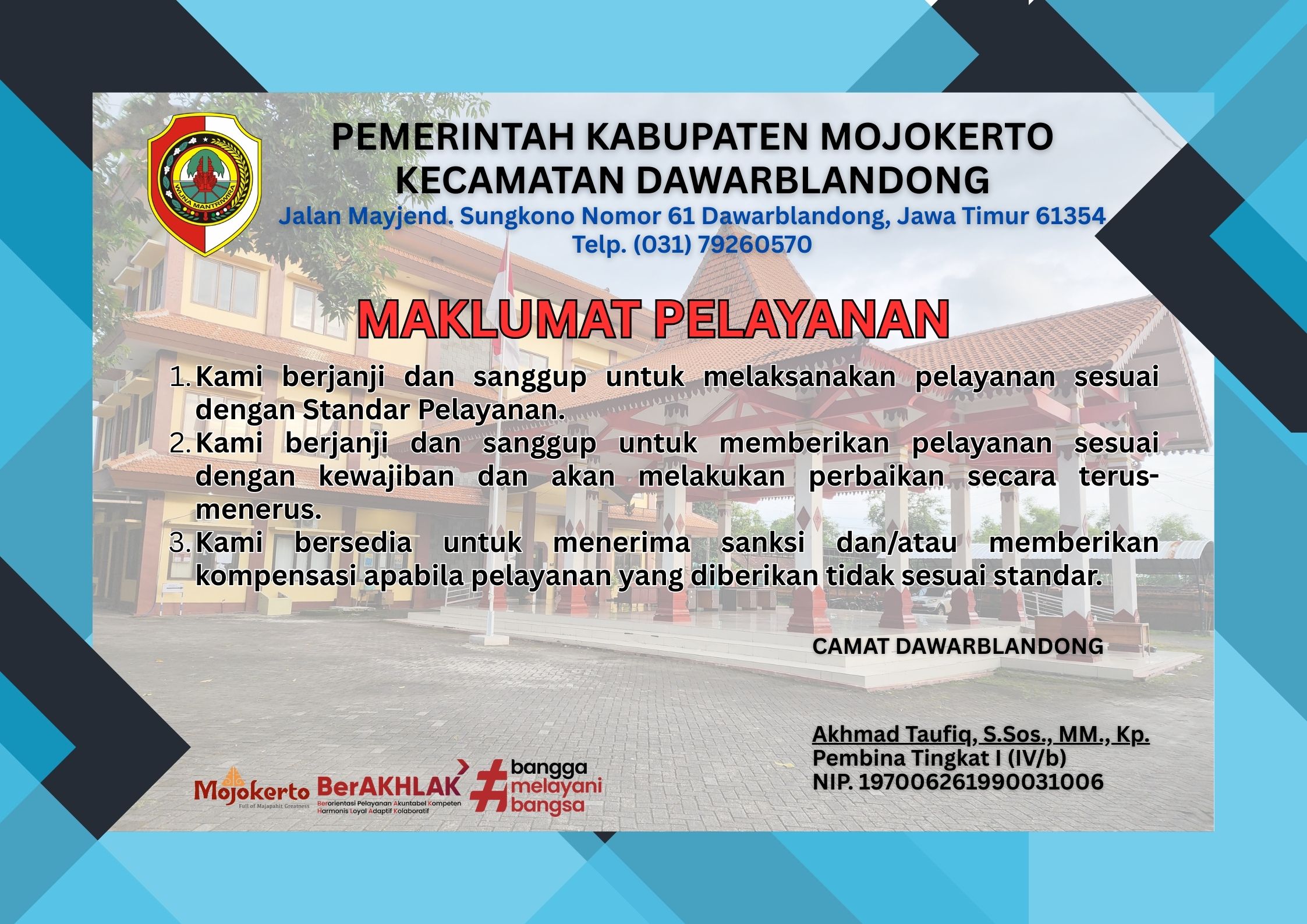 Maklumat Pelayanan Kecamatan Dawarblandong